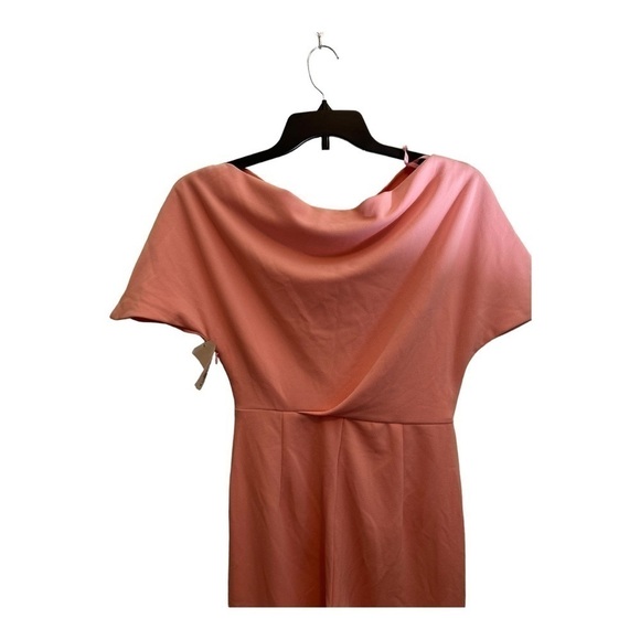 Alexia ADMOR Draped One-Shoulder Jumpsuit on pink blush - Picture 8 of 16